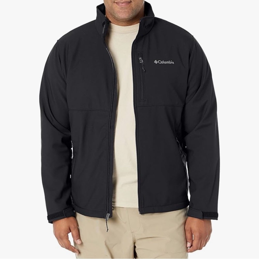 Columbia Mens Ascender Softshell Black Jacket Size 2X Tall